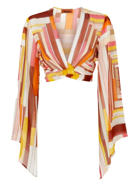 Missoni printed top Orange MS25SK04BW00US