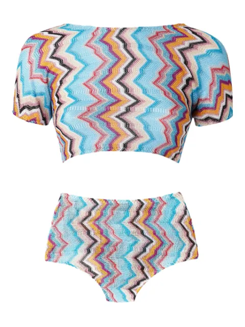 Missoni zigzag-pattern bikini Blue MS25SP0WBC005J
