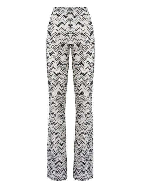 Missoni zigzag-pattern trousers Black MC23SI01BJ00NB