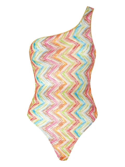 Missoni one-shoulder swimsuit Pink MC22SP04BR010X