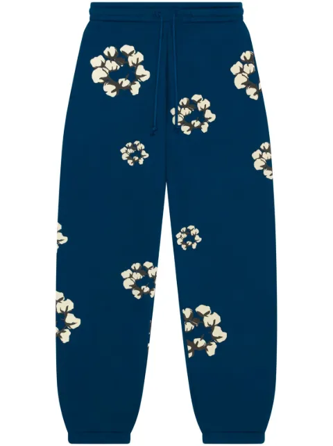 Denim Tears Cactus Tears Wreath track pants Blue DT045