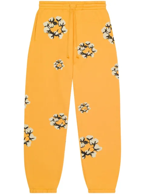 Denim Tears Cactus Tears Wreath track pants Yellow DT047