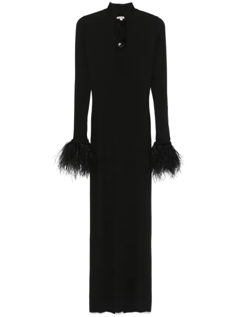 MANURÍ Luna maxi dress Black MRFW24DR9VI12
