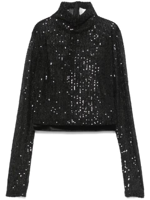 Atu Body Couture sequinned blouse Black AT25052
