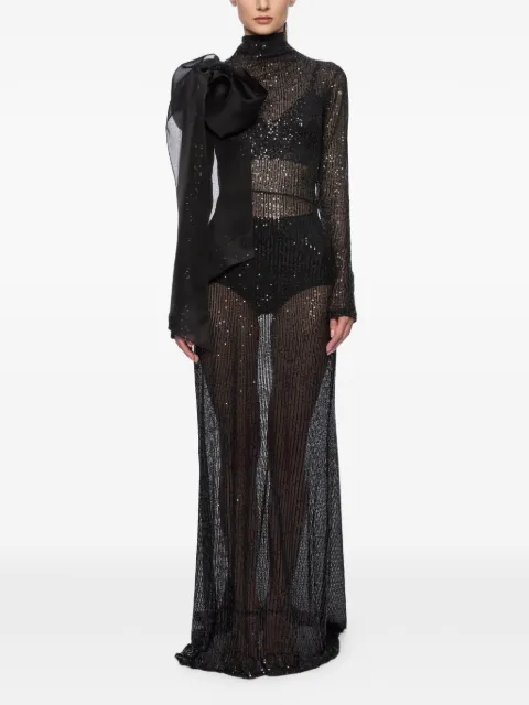 Atu Body Couture sequinned maxi dress Black AT25014