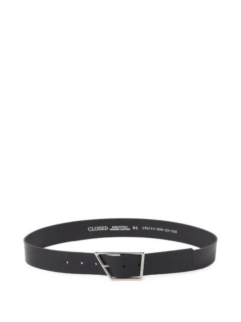 Closed leather belt Black C9011189K22