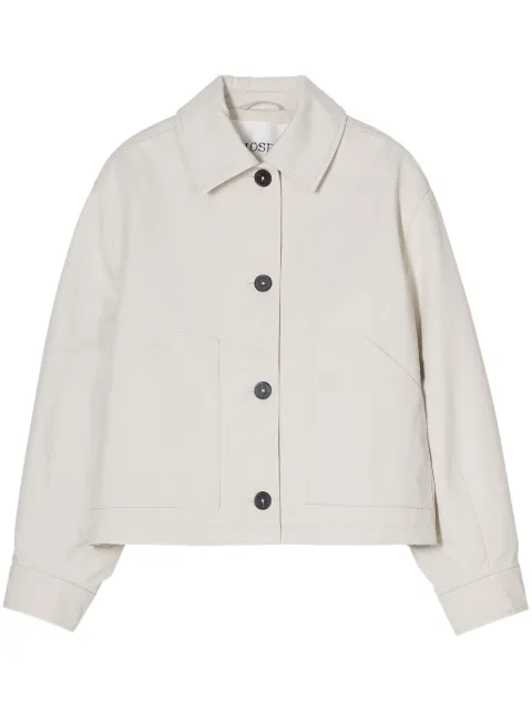 Closed cotton jacket Grey C9742550L20