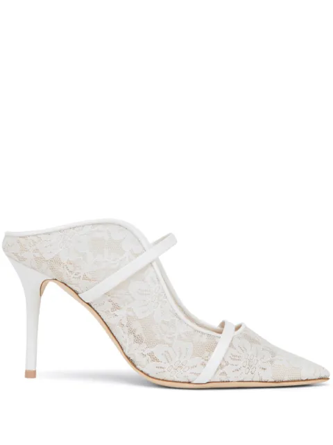 Malone Souliers 85mm Maureen mules White MAUREEN85269