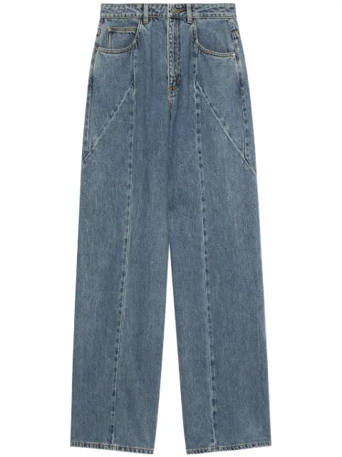 A BATHING APE® wide-leg jeans Blue BPYDPK702304L