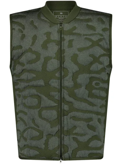 Y-3 zip-up gilet Green IX0006