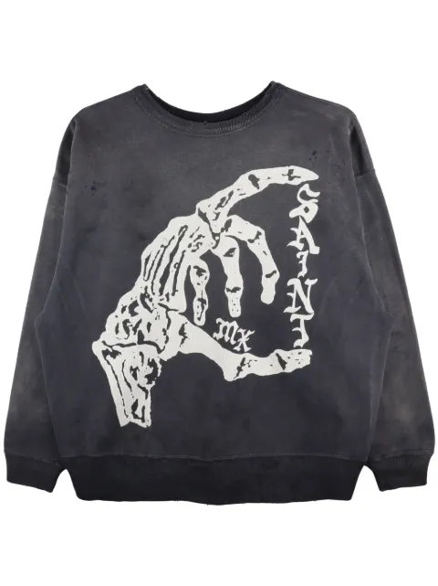 SAINT MXXXXXX graphic-print sweatshirt Grey SMYS10000031