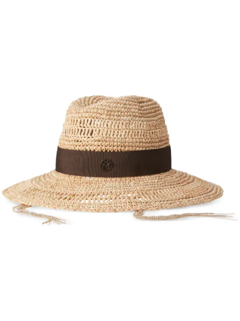 Maison Michel Kate fedora hat Neutrals 1009109001