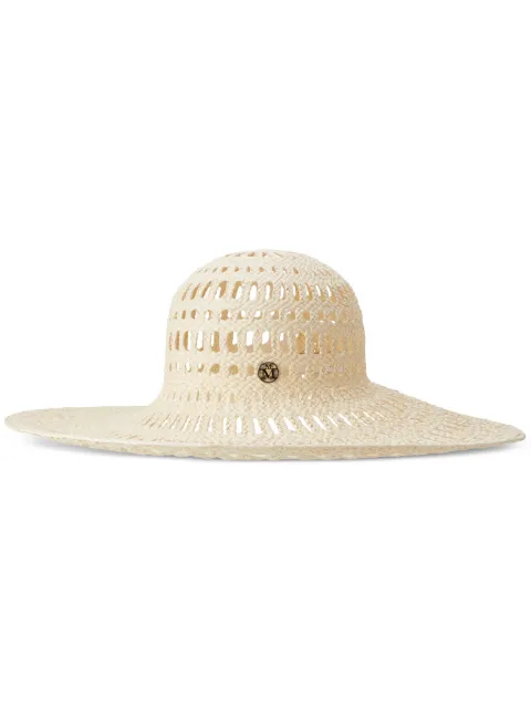 Maison Michel Gabi capeline hat Neutrals 1217001001