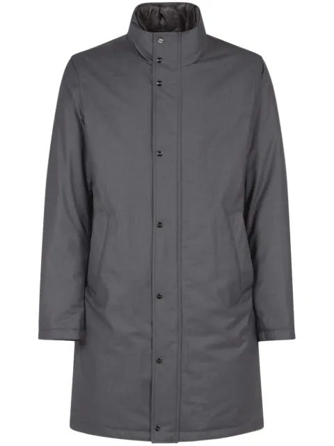 Herno high-neck single-breasted coat Grey PI001192U126389450LICHENE