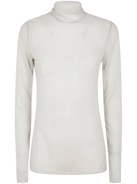 Yohji Yamamoto turtleneck top White FTT54601