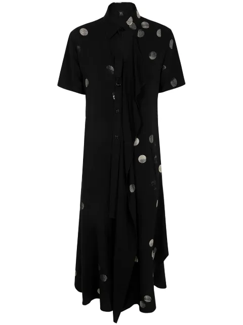 Y's polka-dot dress Black YTD11228