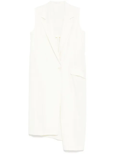 Y's single-breasted vest coat Neutrals YTJ03229