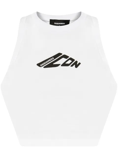 DSQUARED2 logo-print top White S80NL0004D20033