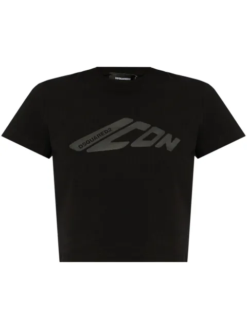 DSQUARED2 logo-print T-shirt Black S80GC0084D20033