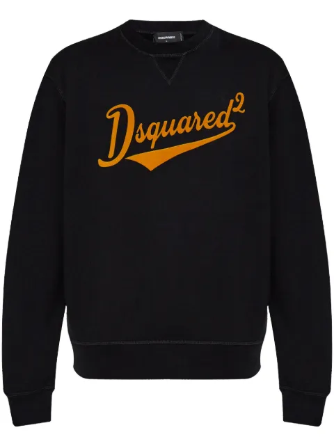 DSQUARED2 flocked-logo sweatshirt Black S74GU0849S25516