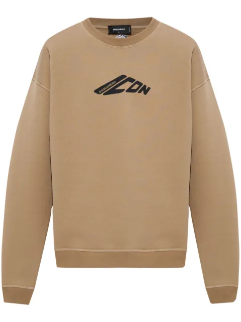 DSQUARED2 logo-print sweatshirt Neutrals S79GU0136D25007