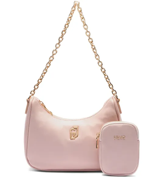 LIU JO logo-plaque shoulder bag Pink AA5180T4559