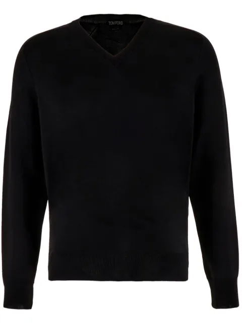 TOM FORD V-neck jumper Black KVL009YMS028F23
