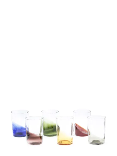 Venini Pezzente glasses (set of six) Neutrals 30401