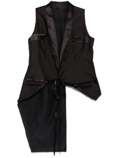 Marc Le Bihan asymmetric waistcoat Black 22103