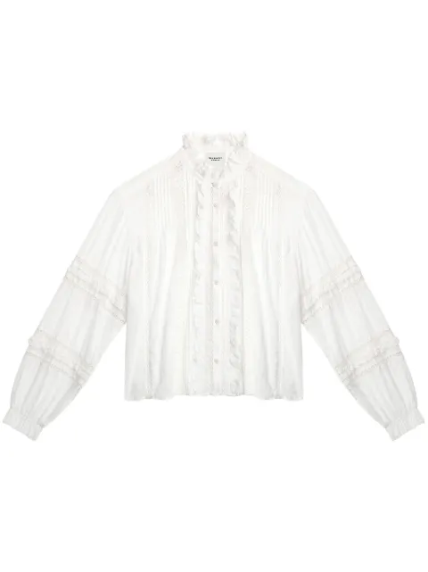 MARANT ÉTOILE Valda blouse White CH0201FAC1J15E