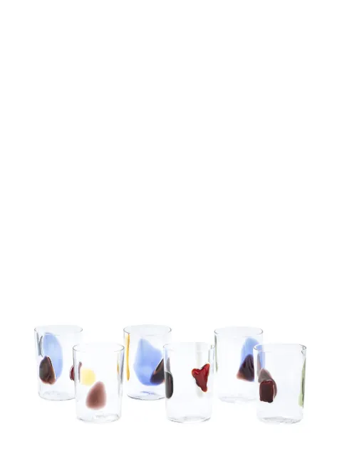 Venini Pezzenti glasses (set of six) Neutrals 30403