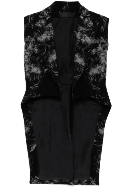 Marc Le Bihan graphic-print blazer Black 22551