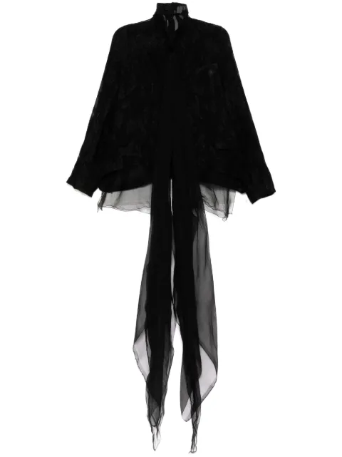 Marc Le Bihan embroidered blazer Black 22404
