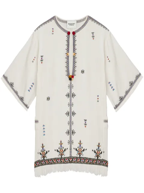 MARANT ÉTOILE Kressy mini dress White RO0661FAC1J10E