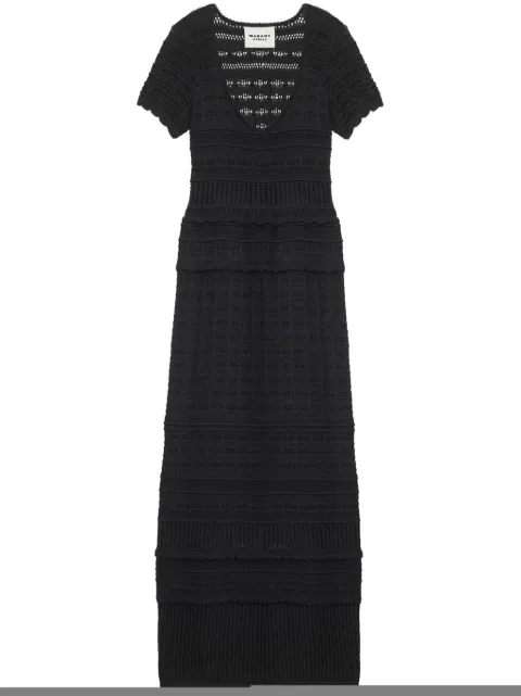 MARANT ÉTOILE Aurore maxi dress Black RO0747FAC1L15E