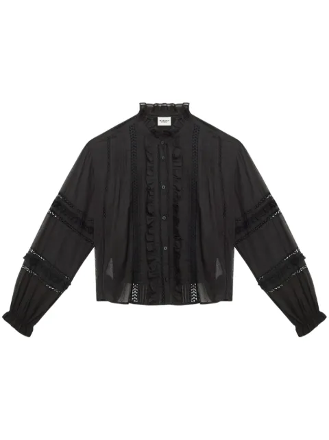 MARANT ÉTOILE Valda shirt Black CH0201FAC1J15E