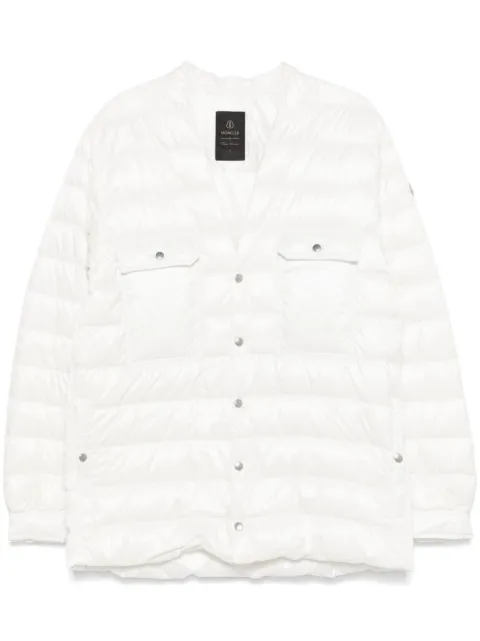 Moncler Moncler + Rick Owens 'Outershirt' down jacket White MU02D2F01M4426