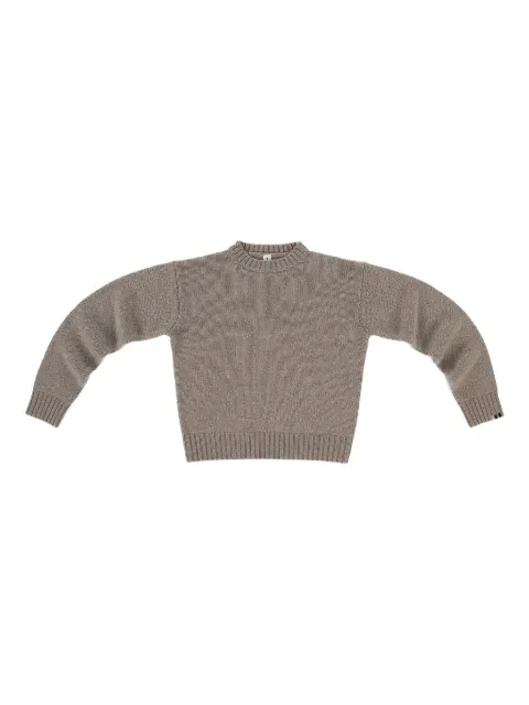 extreme cashmere ribbed trim sweater Neutrals 373