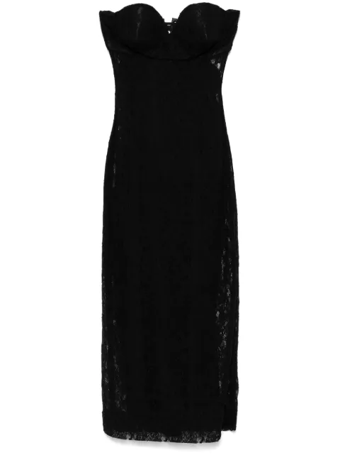 Dolce & Gabbana strapless lace dress Black F6TROTFLUCQ