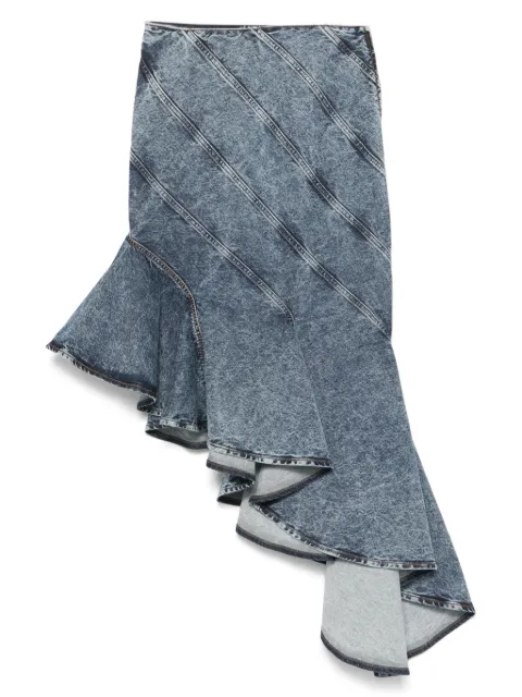 Alaïa Spiral midi skirt Blue AA9J2283T535A