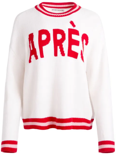 alice + olivia Odgen Apres jumper White CC411551712