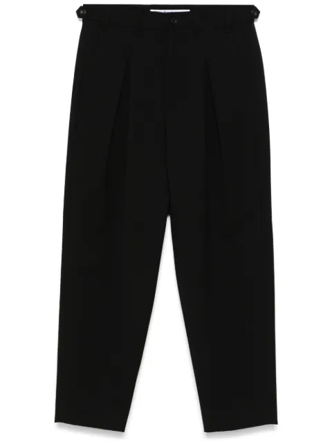 White Mountaineering two-tuck wide trousers Black WM2473416