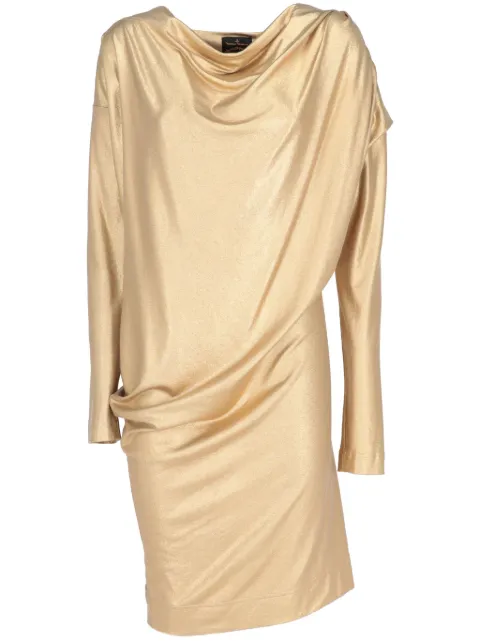Vivienne Westwood Pre-Owned 2013 metallic dress Gold VIWE480CG