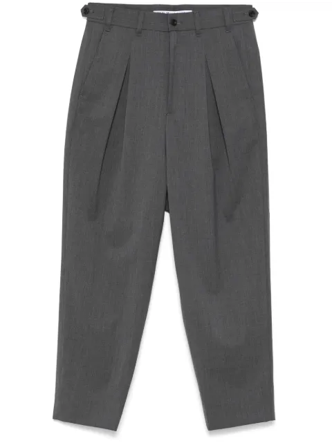White Mountaineering two-tuck wide trousers Grey WM2473416