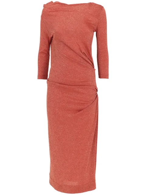 Vivienne Westwood Pre-Owned 2019-2020 lurex dress Orange VIWE480CF