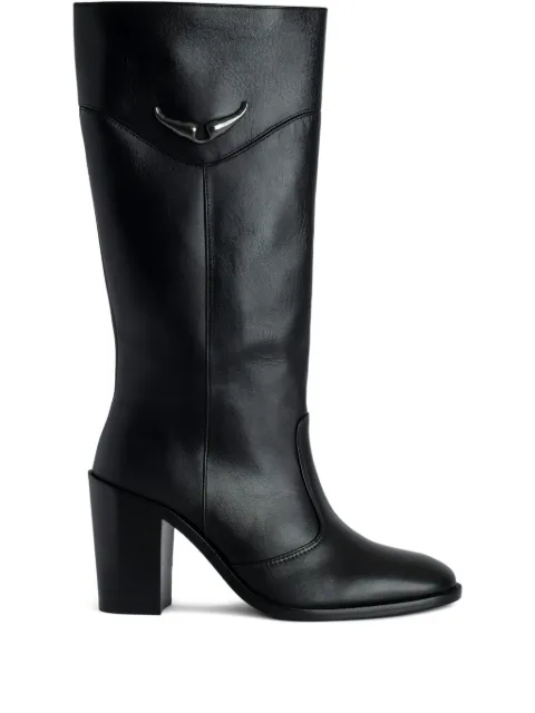 Zadig&Voltaire leather ankle boots Black SWCT00900001