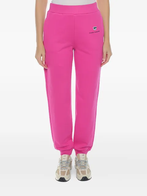 Chiara Ferragni logo-embroidered track pants Pink 77CBAT01CFT03