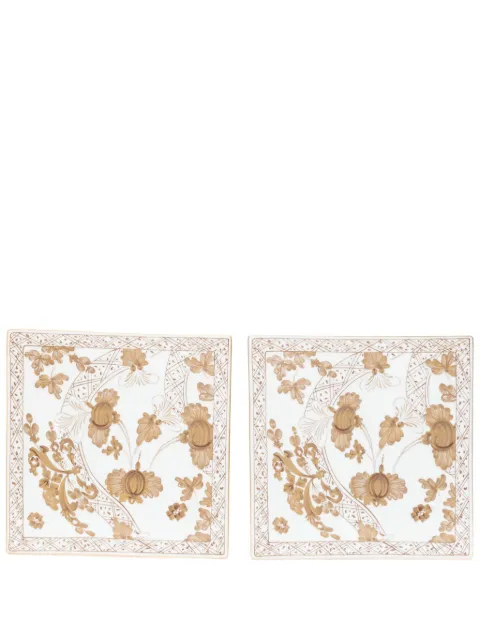 GINORI 1735 Iris-motif placemats (set of two) White 017RG00FX2031