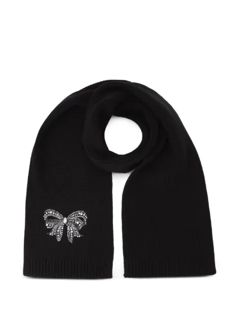 Kurt Geiger London Belgravia bow-embellished scarf Black 36410
