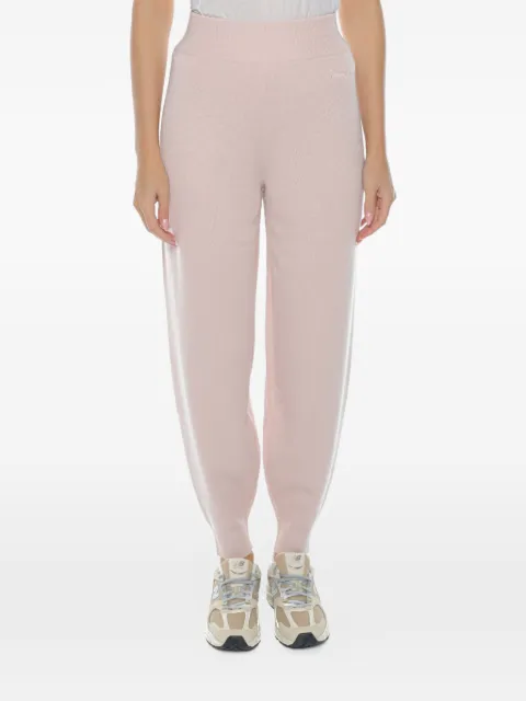 Armani Exchange knitted logo-embroidered track pants Pink 6DYP1JYME3Z
